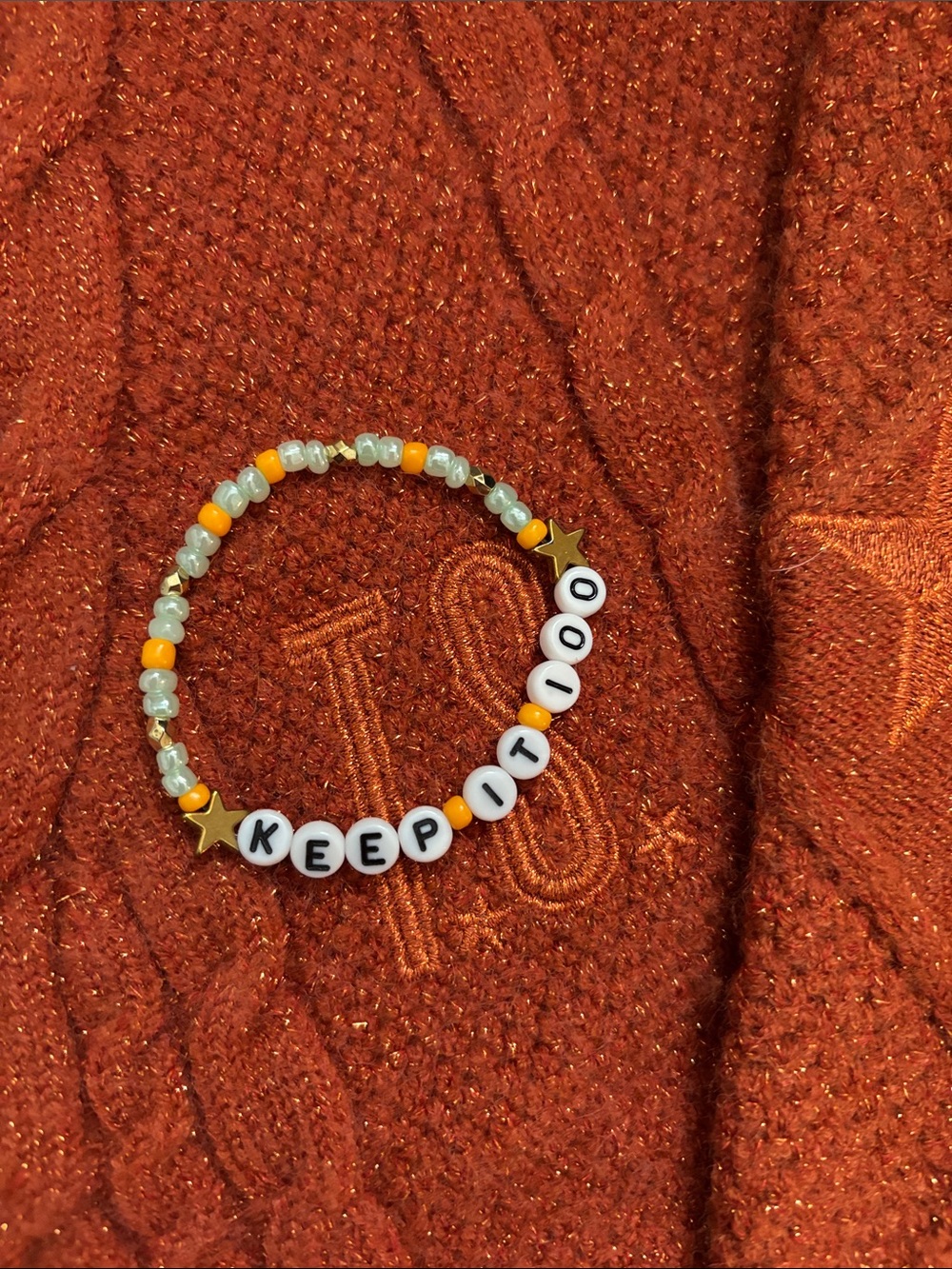 Taylor Swift “Keep it 100” bracelet 💯🏞️🌊🌌
